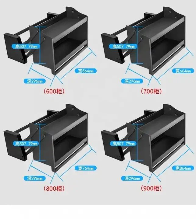 Restaurant Kitchen Aluminum Alloy Electric Lift Cabinet Pull Basket