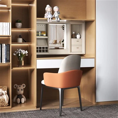 Cloakroom Awtomatiku Lifting Ġilda Moħbija Dressing Table